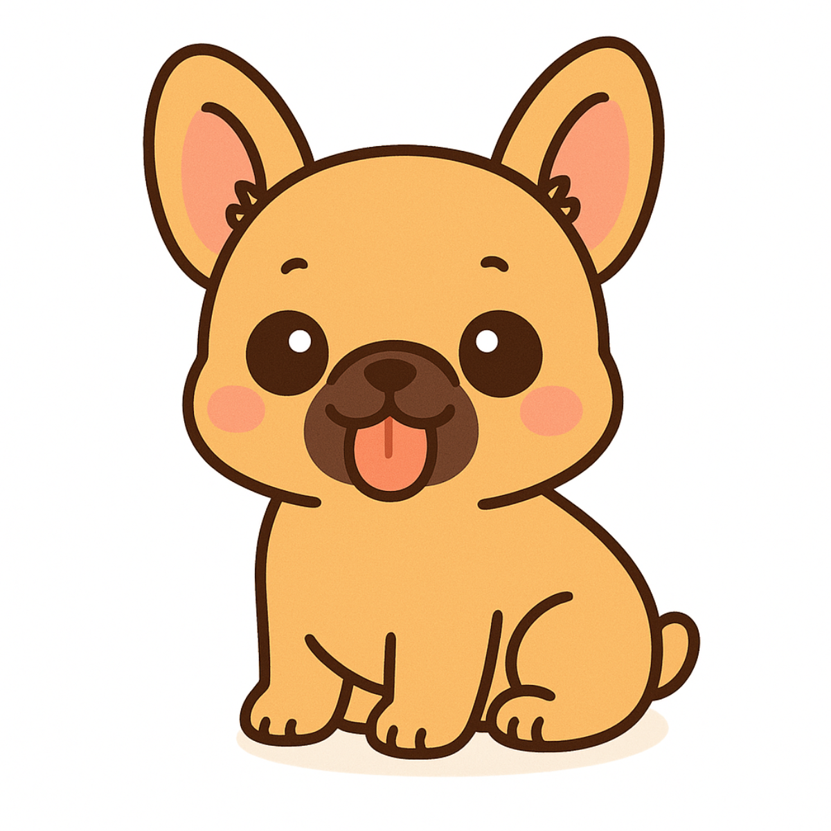 French Bulldog Vinyl Sticker | Kawaii Dog Art | Cute Frenchie Lover Gift | 3” Water-Resistant Vinyl | 9 Color Variants - Designs by Mysh