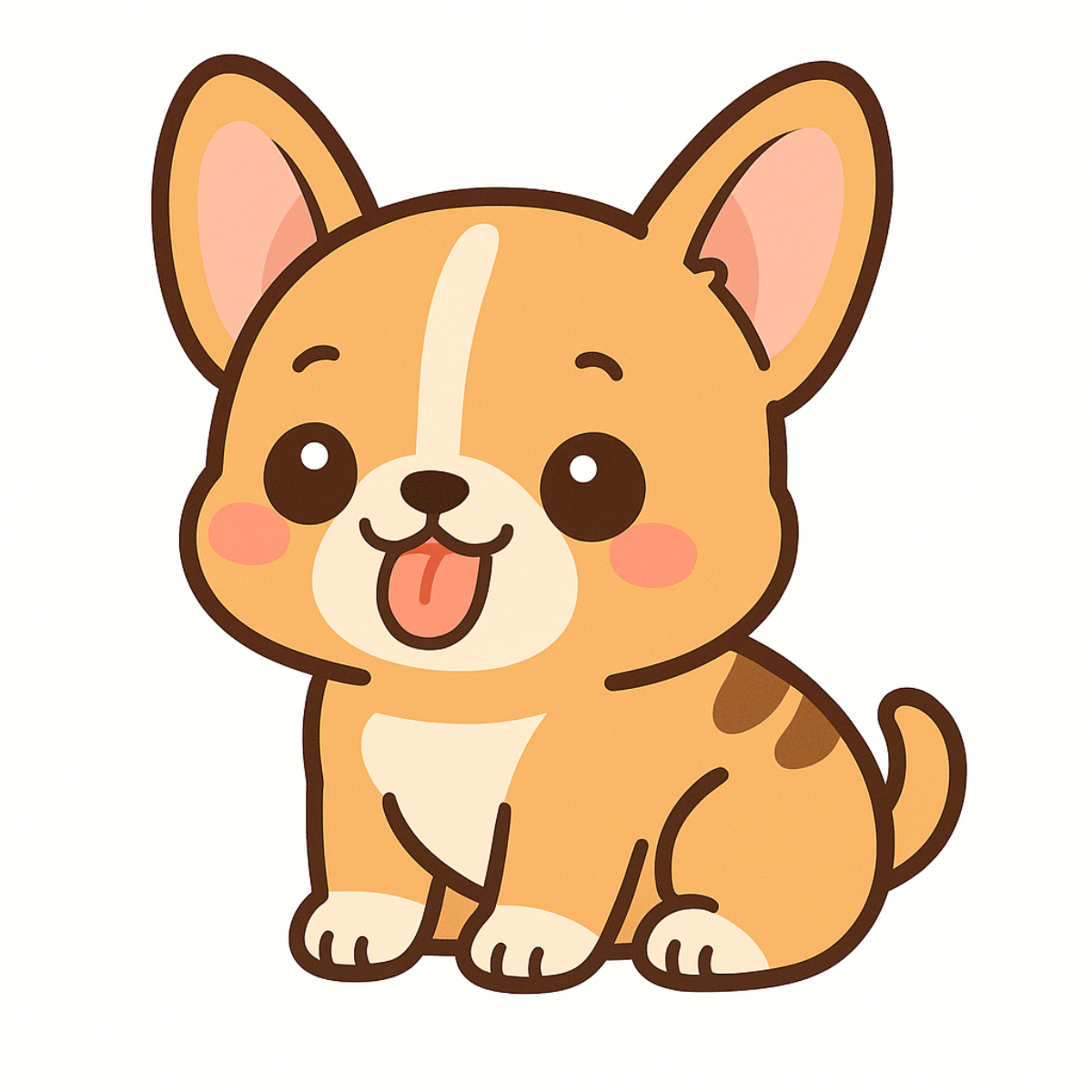 "Kawaii French Bulldog Magnet - [Color Variant] - Cute Dog Fridge Decor"