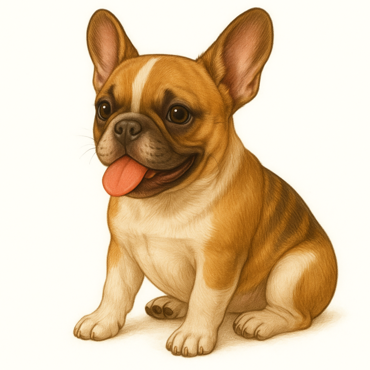 French Bulldog Vinyl Sticker | Watercolor Dog Art | Cute Frenchie Lover Gift | 3” Water-Resistant Vinyl | 9 Color Variants - Designs by Mysh