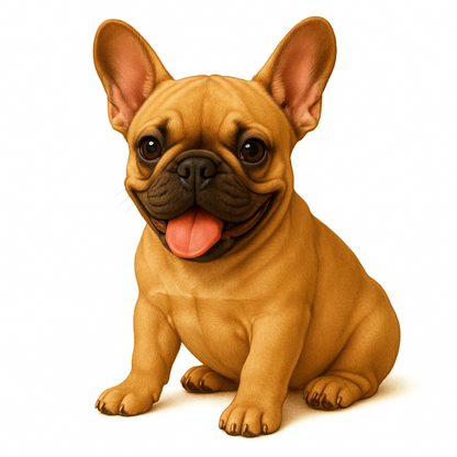 French Bulldog Vinyl Sticker | Watercolor Dog Art | Cute Frenchie Lover Gift | 3” Water-Resistant Vinyl | 9 Color Variants - Designs by Mysh