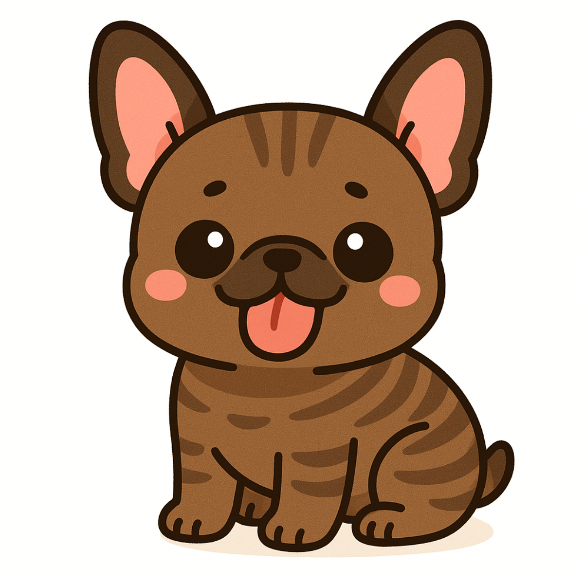 French Bulldog Vinyl Sticker | Kawaii Dog Art | Cute Frenchie Lover Gift | 3” Water-Resistant Vinyl | 9 Color Variants - Designs by Mysh