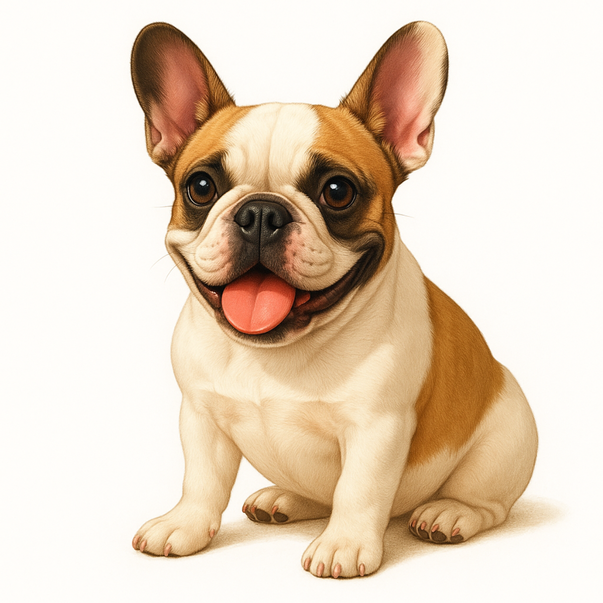 French Bulldog Vinyl Sticker | Watercolor Dog Art | Cute Frenchie Lover Gift | 3” Water-Resistant Vinyl | 9 Color Variants - Designs by Mysh