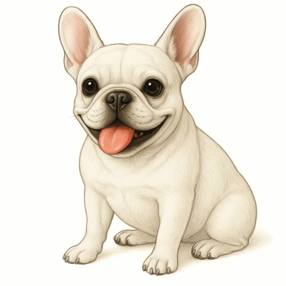 French Bulldog Vinyl Sticker | Watercolor Dog Art | Cute Frenchie Lover Gift | 3” Water-Resistant Vinyl | 9 Color Variants - Designs by Mysh