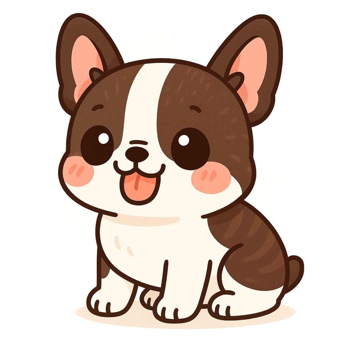 French Bulldog Vinyl Sticker | Kawaii Dog Art | Cute Frenchie Lover Gift | 3” Water-Resistant Vinyl | 9 Color Variants - Designs by Mysh