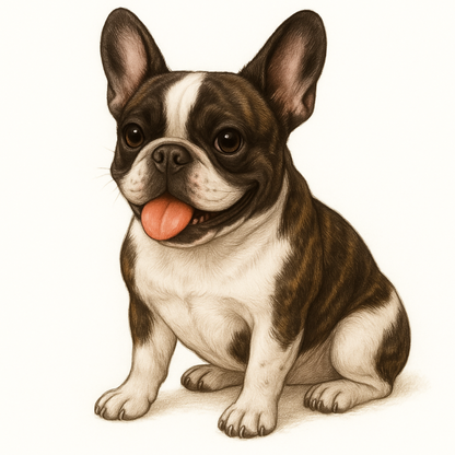 French Bulldog Vinyl Sticker | Watercolor Dog Art | Cute Frenchie Lover Gift | 3” Water-Resistant Vinyl | 9 Color Variants - Designs by Mysh