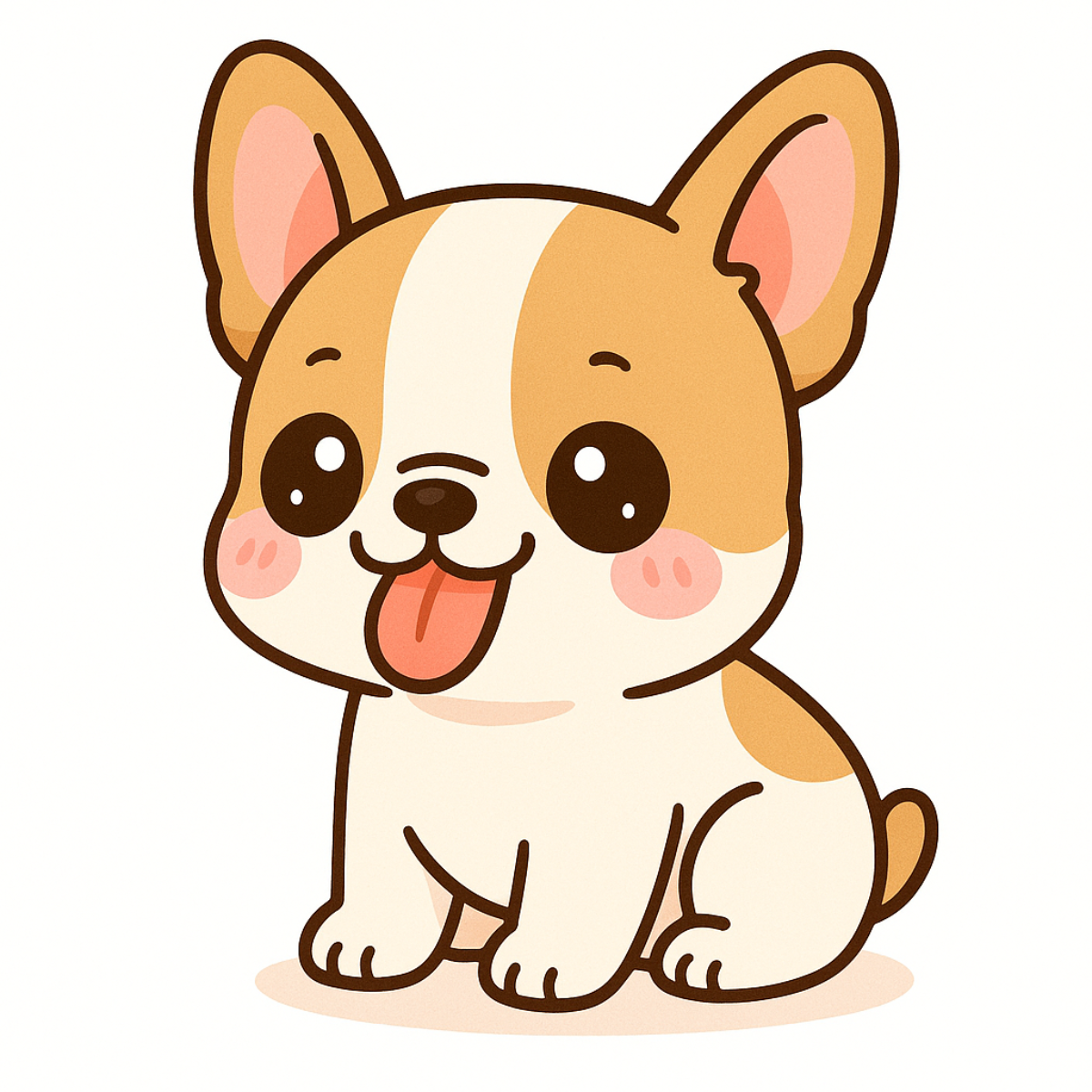 "Kawaii French Bulldog Magnet - [Color Variant] - Cute Dog Fridge Decor"