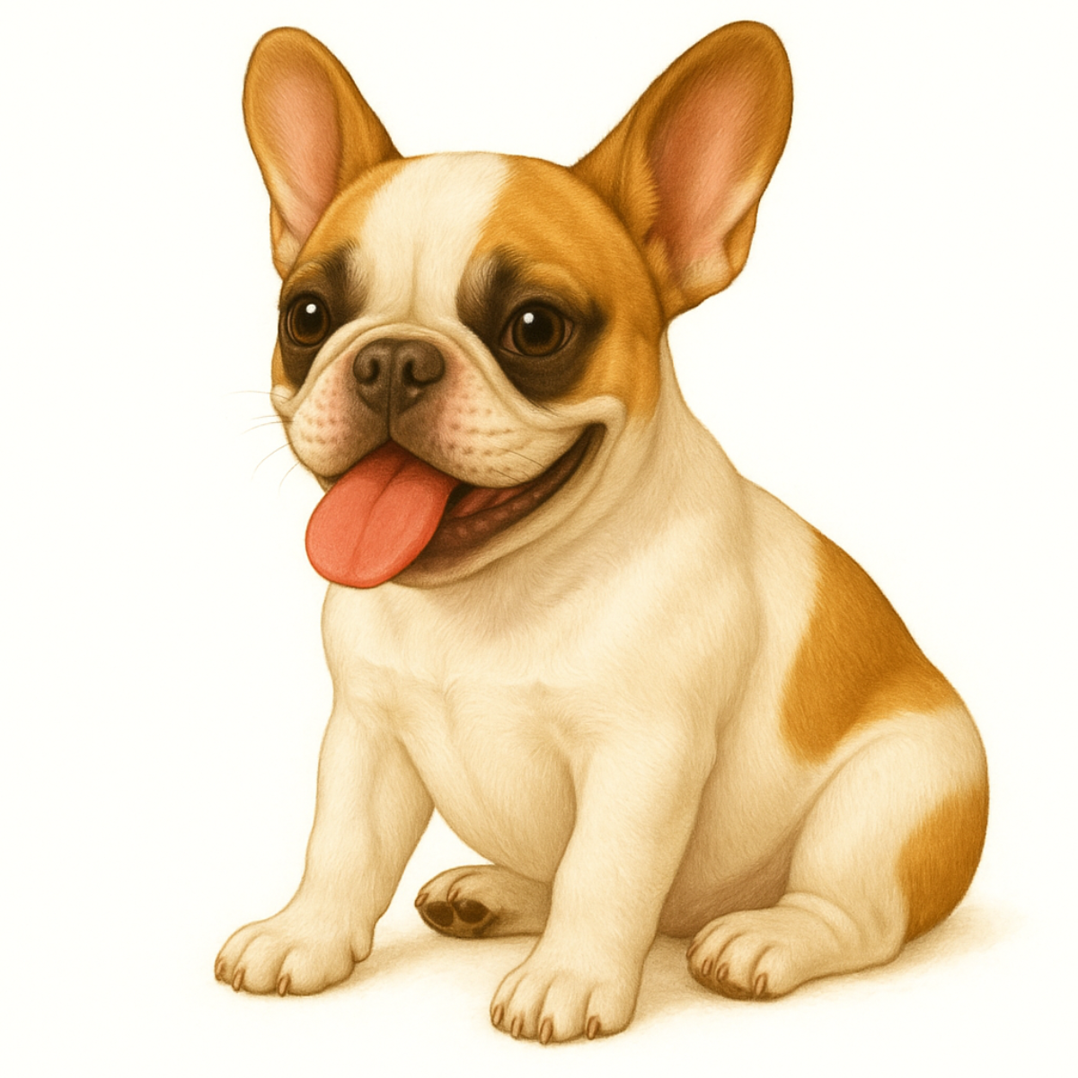 French Bulldog Vinyl Sticker | Watercolor Dog Art | Cute Frenchie Lover Gift | 3” Water-Resistant Vinyl | 9 Color Variants - Designs by Mysh