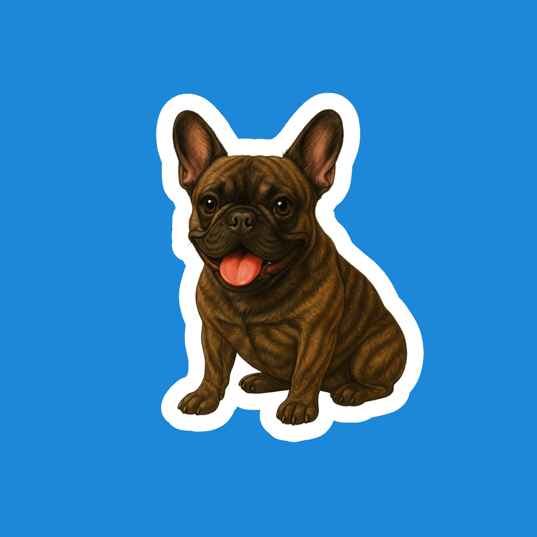 French Bulldog Fawn and Brindle Watercolor - Designs by Mysh