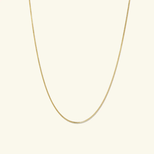 Gold Dainty Baby Curb Chain Designs by Mysh