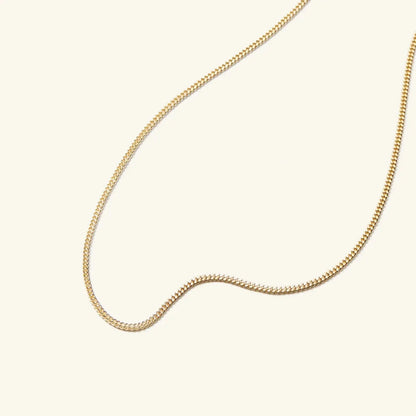 Gold Dainty Baby Curb Chain Designs by Mysh