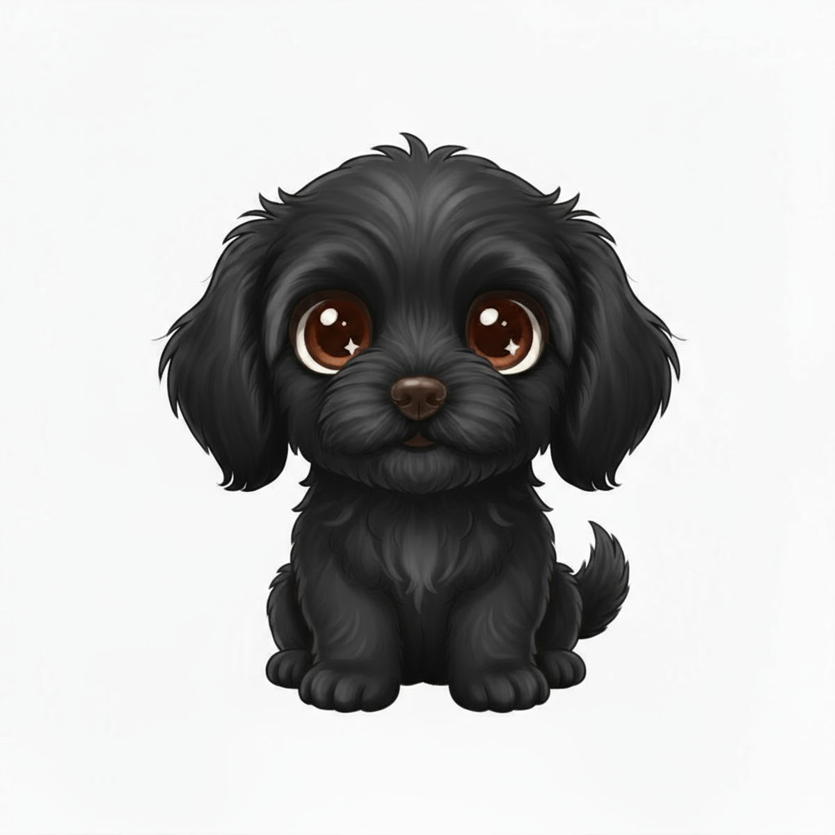 Golden Doodle Kawaii Vinyl Sticker – 3" Matte | Waterproof Dog Sticker