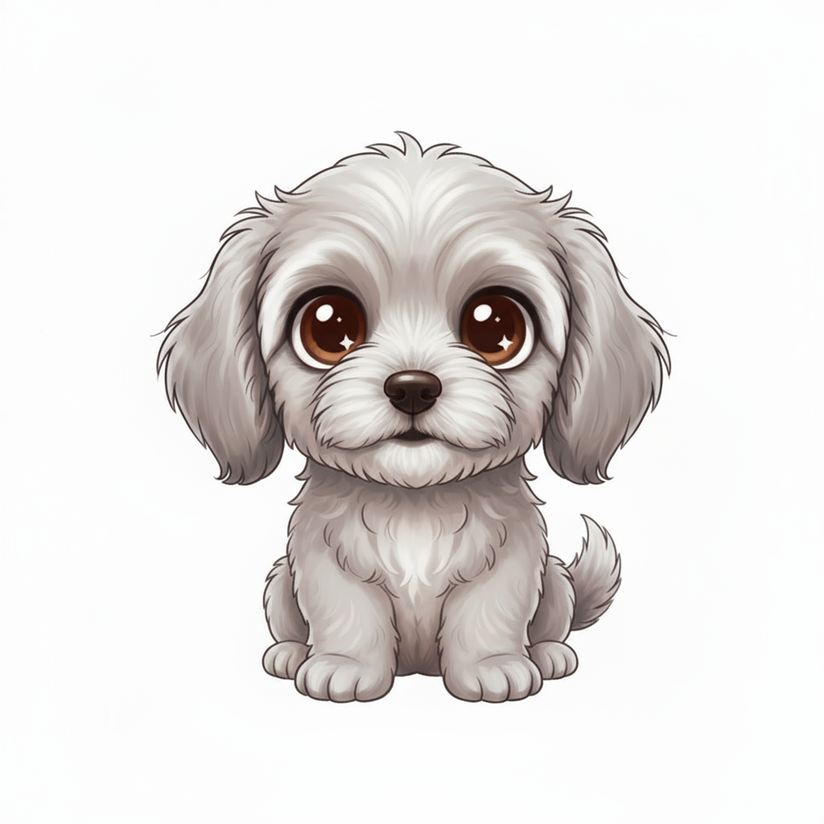 Golden Doodle Kawaii Vinyl Sticker – 3" Matte | Waterproof Dog Sticker