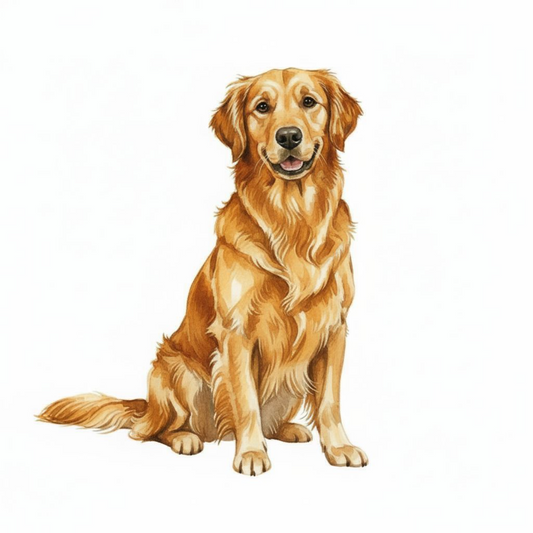 Golden Retriever Vinyl Sticker – Dark Golden, Golden & Light Golden | Realistic Dog Lover Gift | Water-Resistant Vinyl - Designs by Mysh