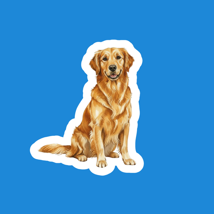 Golden Retriever Golden Watercolor  - Designs by Mysh