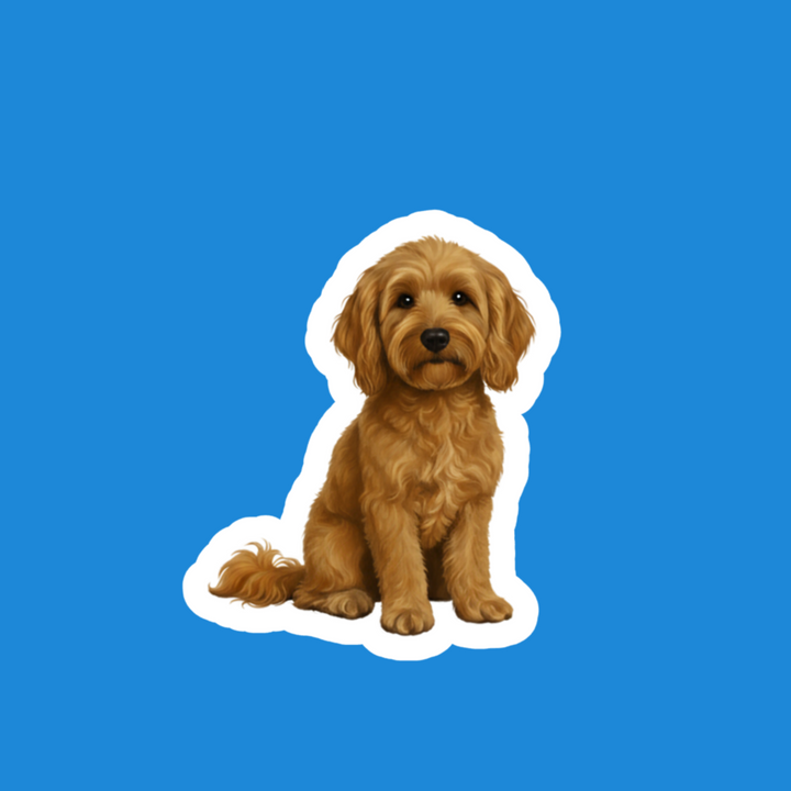 Goldendoodle Golden Watercolor – Designs by Mysh