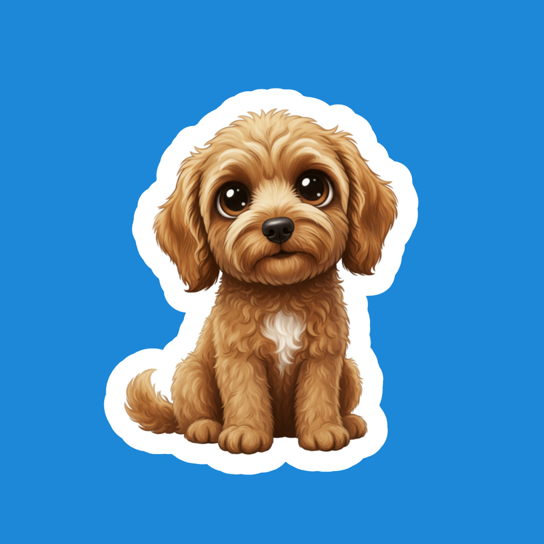 Goldendoodle Kawaii Golden - Designs by Mysh