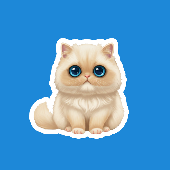 Himalayan Cream Point Kawaii Artwork – Designs by Mysh