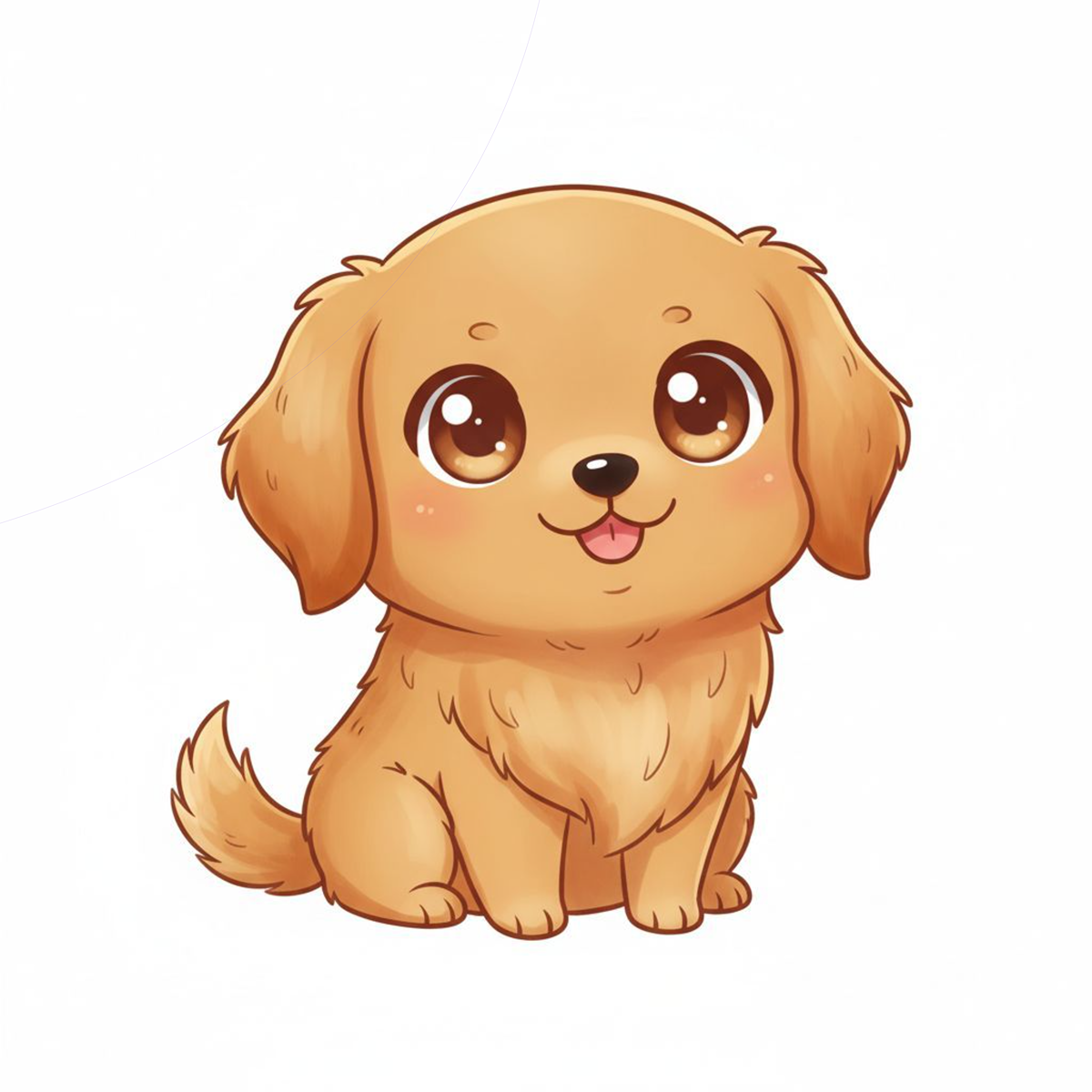 Golden Retriever Kawaii Stickers – Cute Dog Vinyl Decals – Dark, Golden & Light – 3” Matte Finish - Designs by Mysh