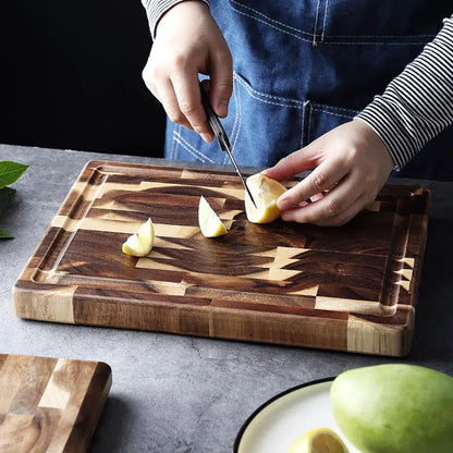 Kitchen Household Parquet Solid Wood Cutting Board - Designs by Mysh