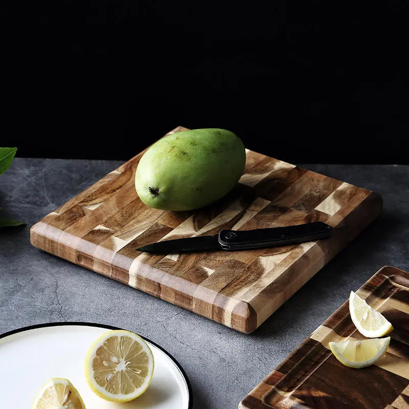 Kitchen Household Parquet Solid Wood Cutting Board - Designs by Mysh