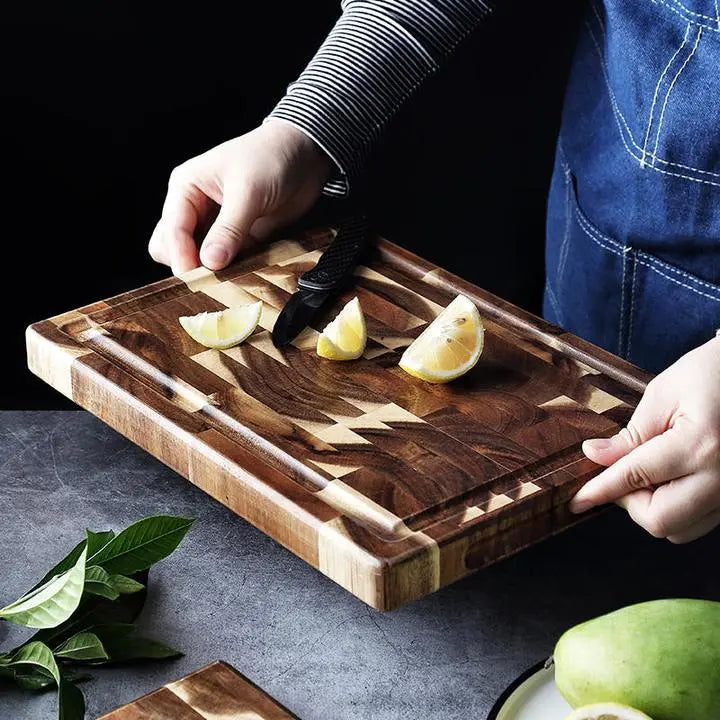 Kitchen Household Parquet Solid Wood Cutting Board - Designs by Mysh