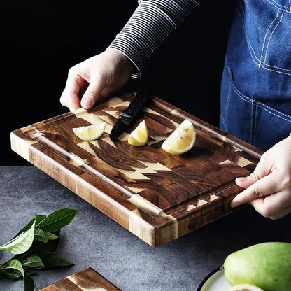 Kitchen Household Parquet Solid Wood Cutting Board - Designs by Mysh