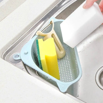 Kitchen Sink Multi-function Dishwashing Sponge Drain Triangle Storage Rack - Designs by Mysh