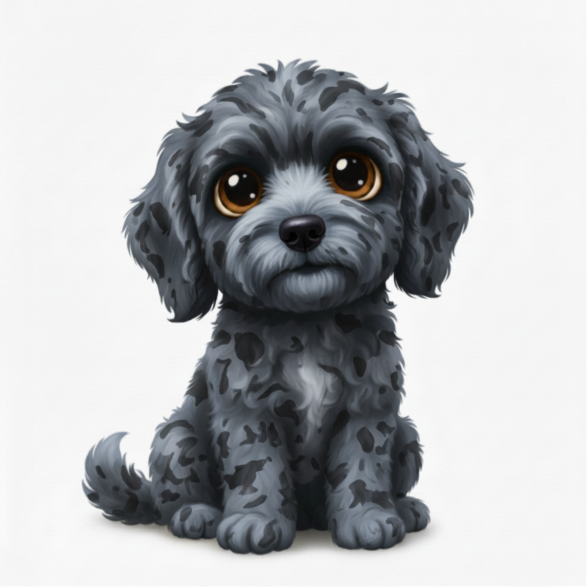 Labrador Doodle Kawaii Style