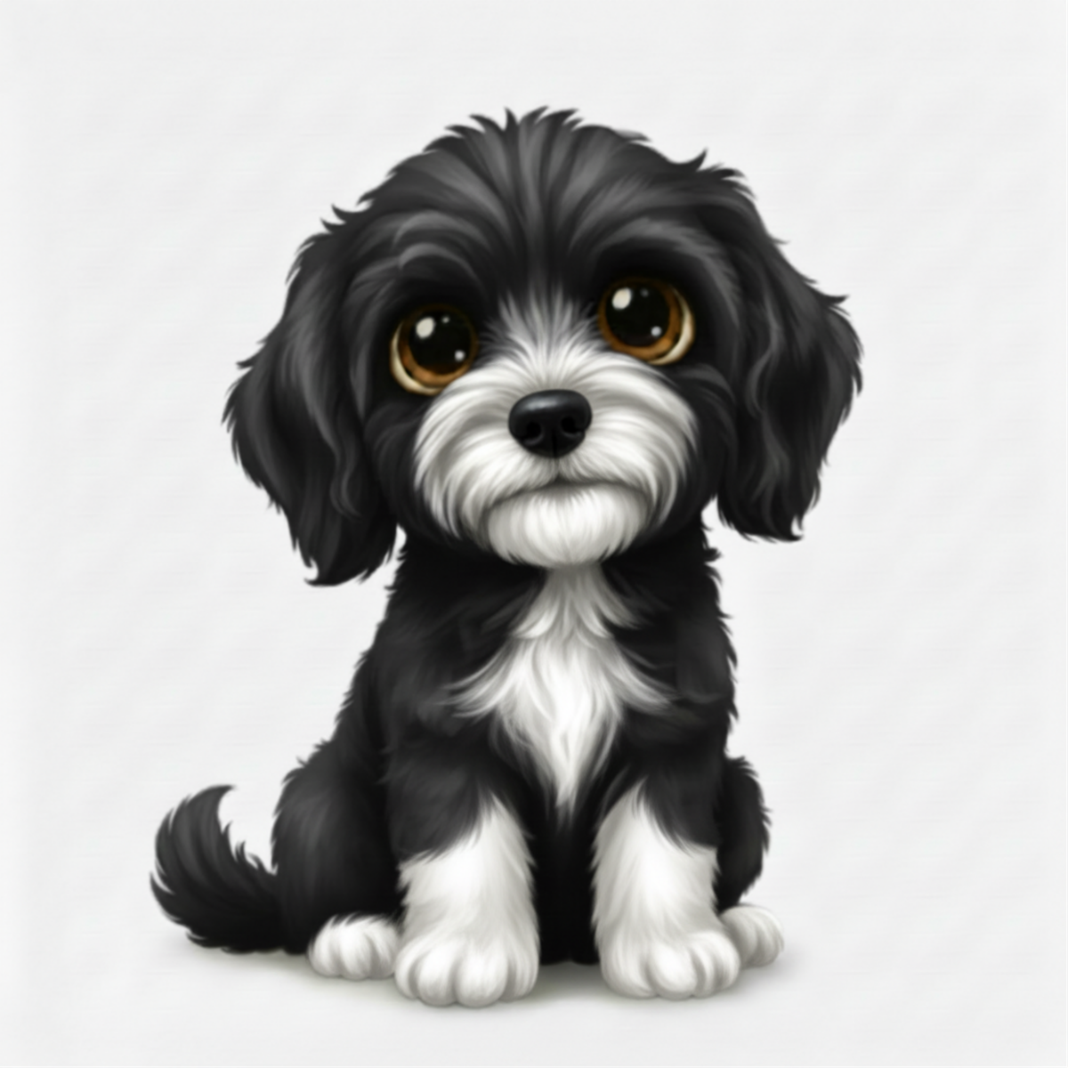 Labrador Doodle Kawaii Style