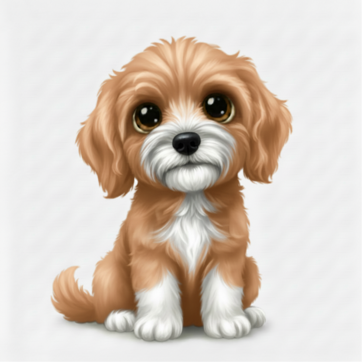 Labrador Doodle Kawaii Style