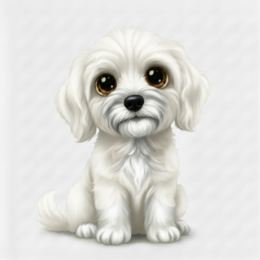 Labrador Doodle Kawaii Style