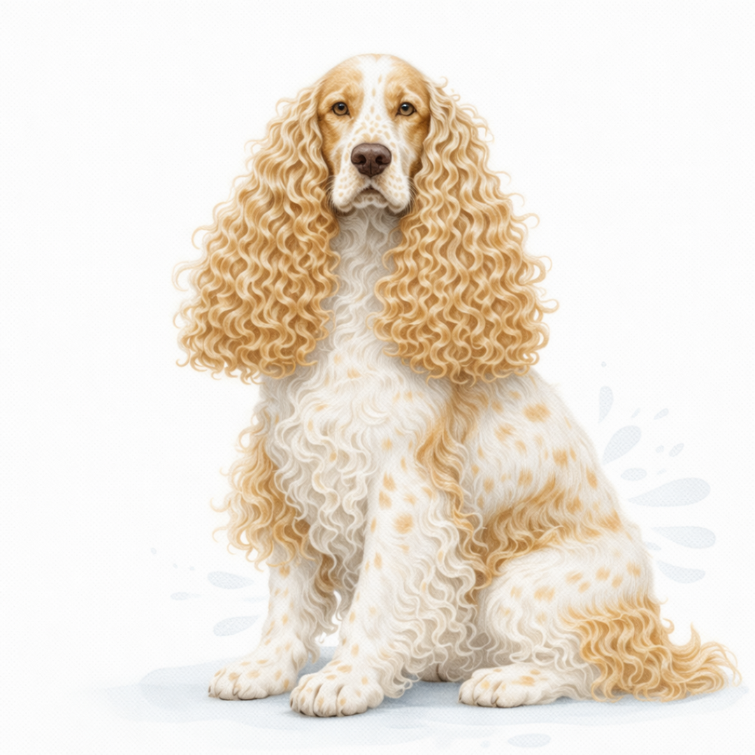 English Cocker Spaniel Lemon Roan Vinyl Sticker - Designs by Mysh