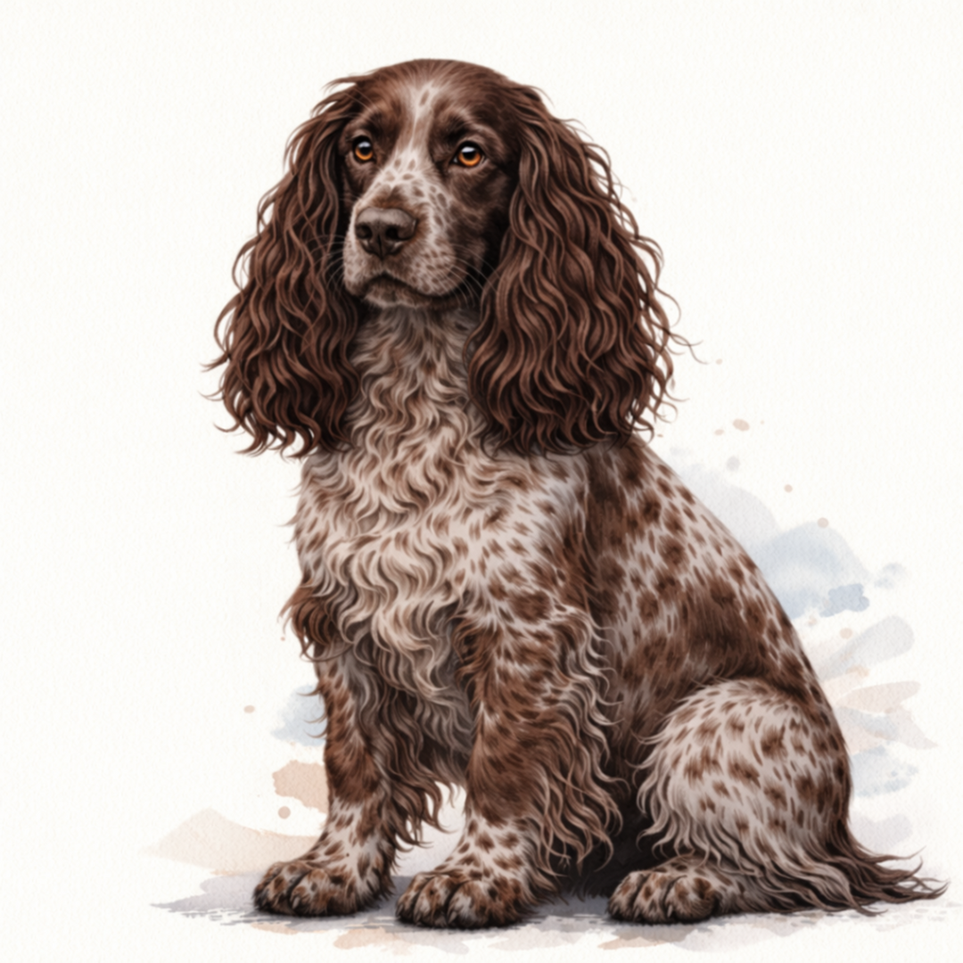 English Cocker Spaniel Liver Roan Vinyl Sticker - Designs by Mysh
