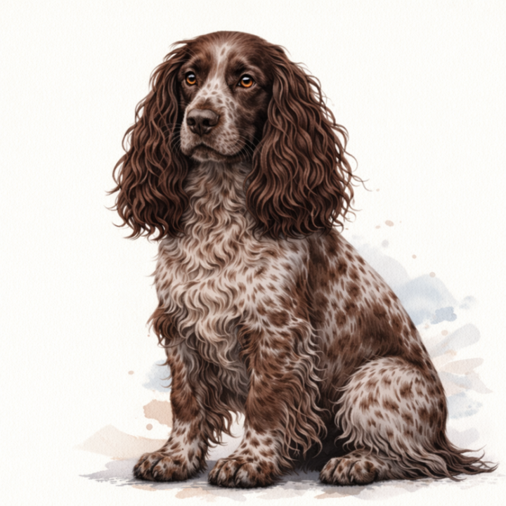 English Cocker Spaniel Liver Roan Vinyl Sticker - Designs by Mysh
