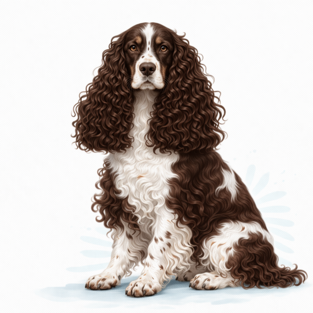 English Cocker Spaniel Liver and White Vinyl Sticker - Designs by Mysh