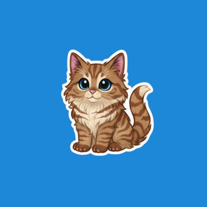 Maine Coon Brown Kawaii