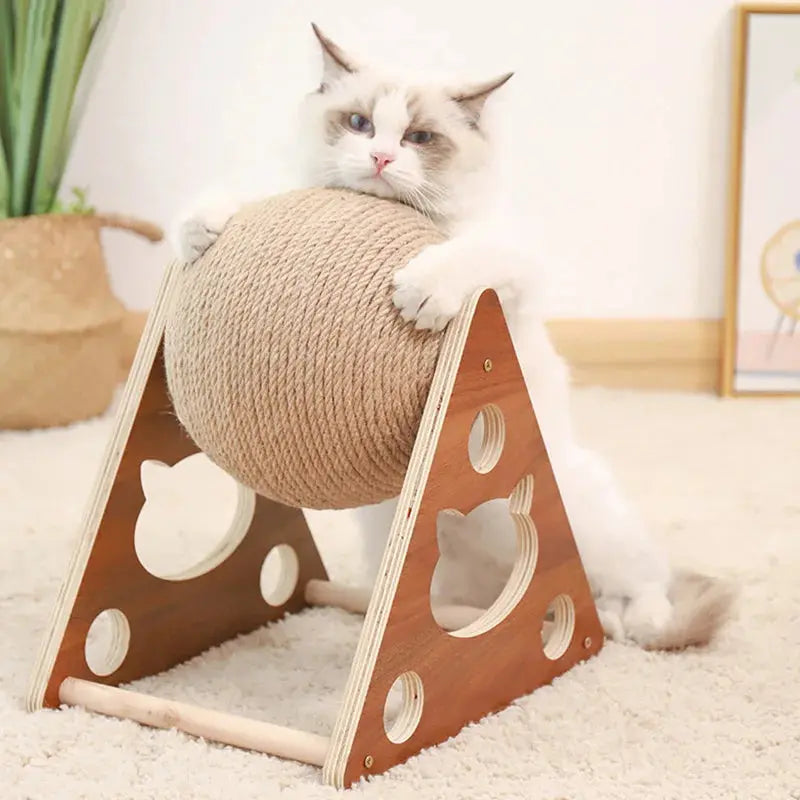 New Cat Toy Interactive Cat Scratcher Board Kitten Sisal Rope Ball Scratch Paws Pet Grinding Scratching Cats for Scratcher Toys - Designs by Mysh