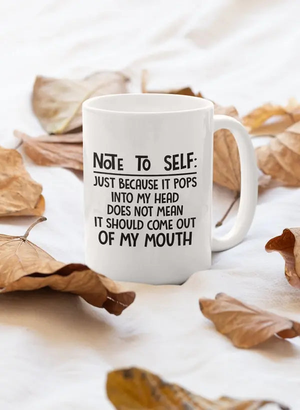 Note To Self Mug - Designs by Mysh