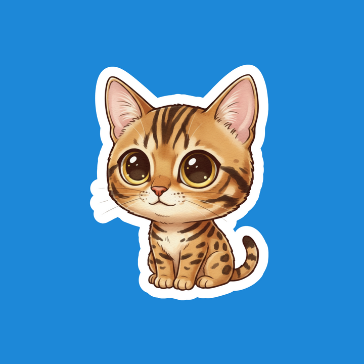 Ocicat Tawny Kawaii Artwork – Designs by Mysh