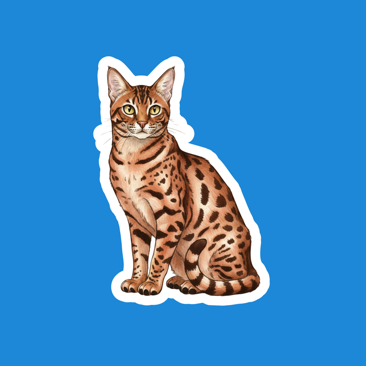 Ocicat Tawny Watercolor Artwork – Designs by Mysh