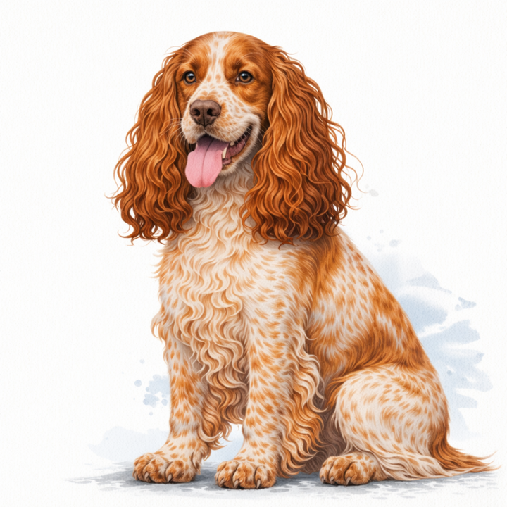 English Cocker Spaniel Orange Roan Vinyl Sticker - Designs by Mysh