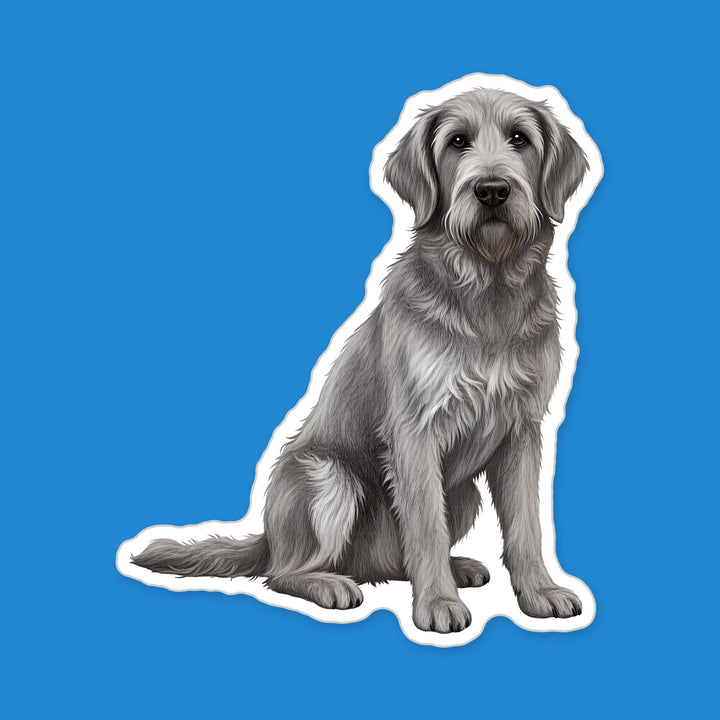 Otterhound Grey watercolor dog fridge magnet