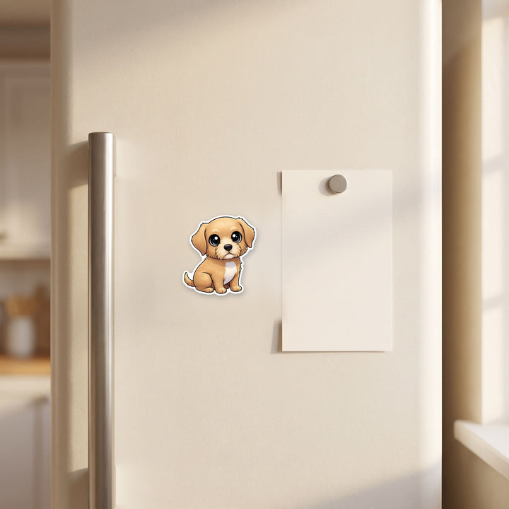 Otterhound Wheaten magnet on a fridge