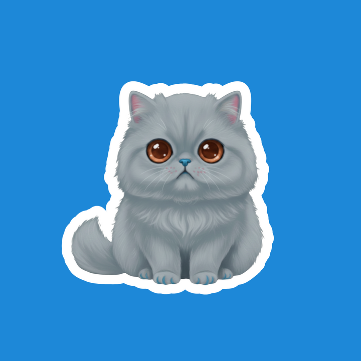 Persian Blue Kawaii Artwork – Designs by Mysh