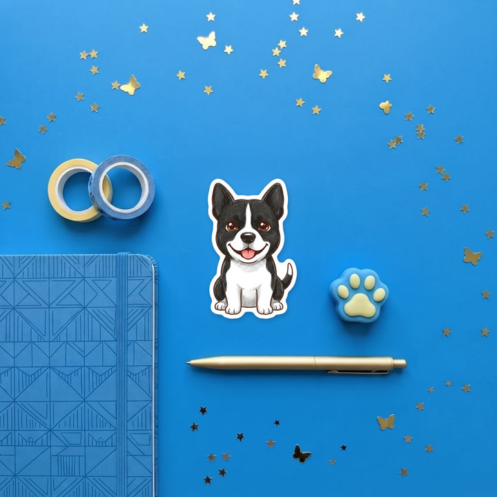 Pitsky Black &amp; White kawaii magnet flat lay with stationery – Designs by Mysh
