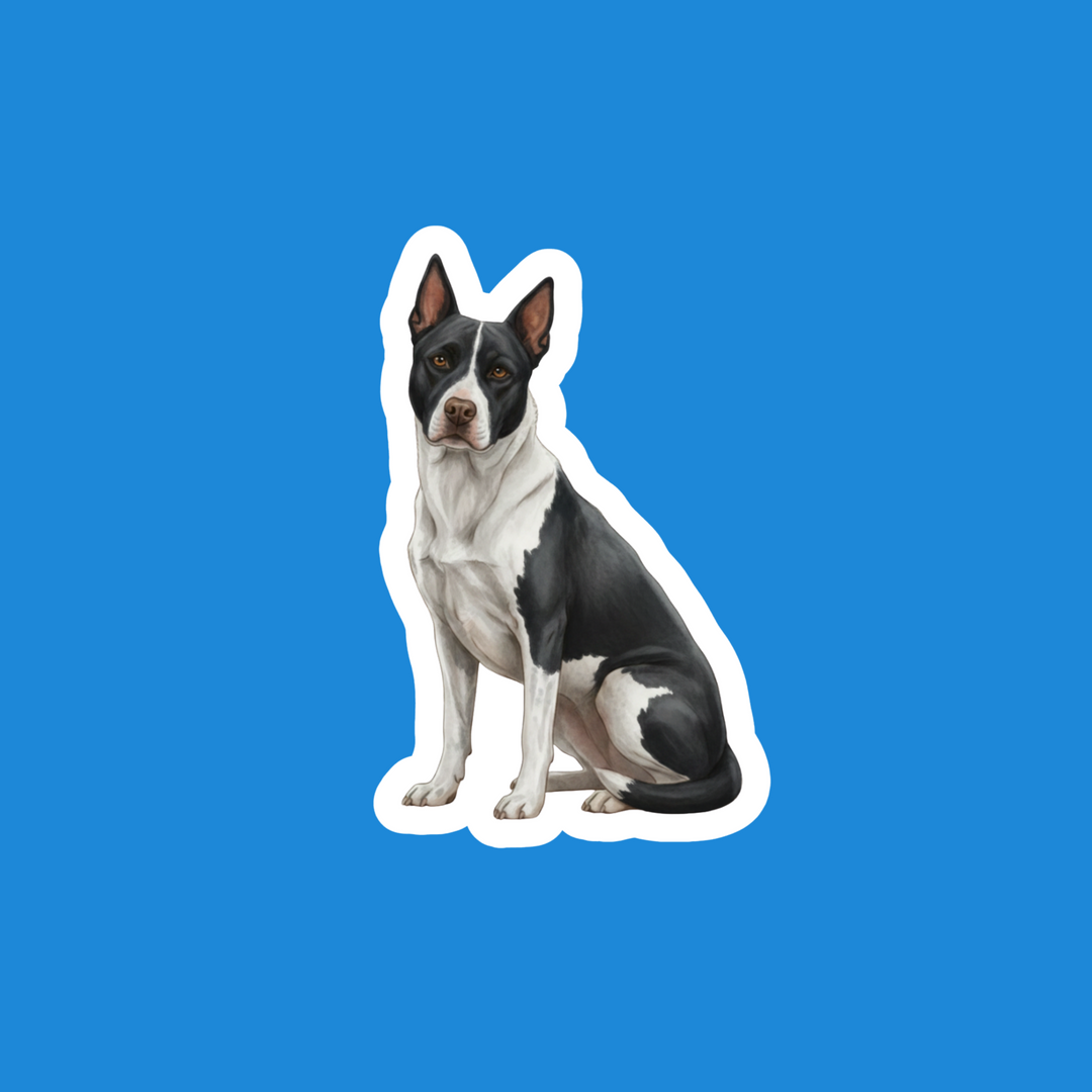 Pitsky Black and White Watercolor Vinyl Sticker – Designs by Mysh
