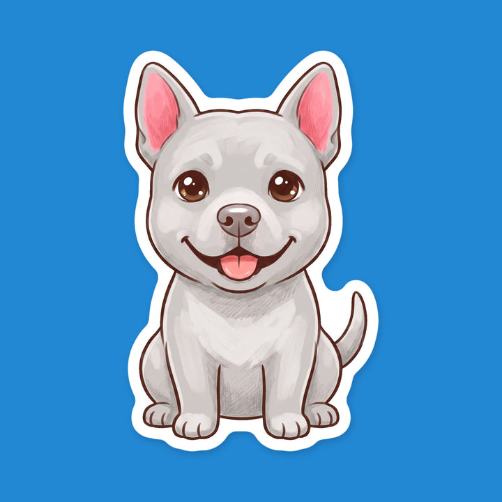 Pitsky Gray kawaii fridge magnet – Designs by Mysh