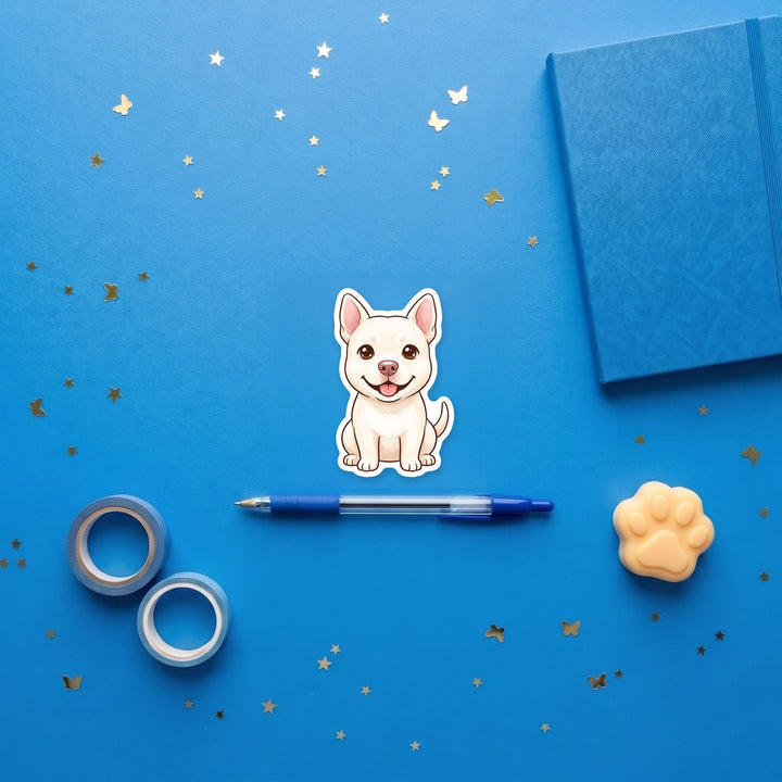 Pitsky White kawaii sticker flat lay with stationery – Designs by Mysh