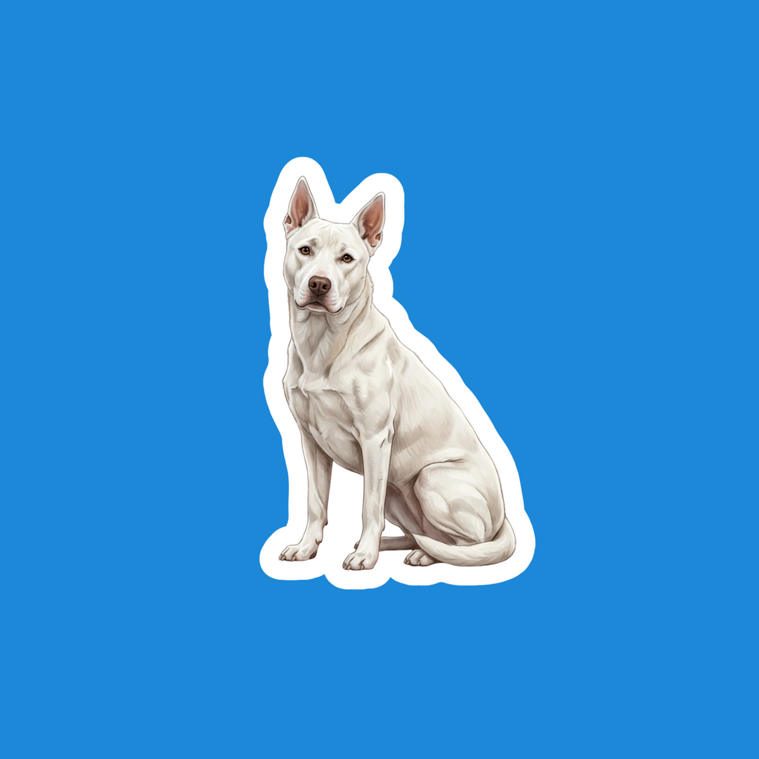 Pitsky White Watercolor Vinyl Sticker – Designs by Mysh