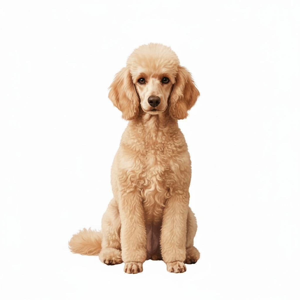 Poodle Sticker – Elegant Curly Pup (3") - Designs by Mysh